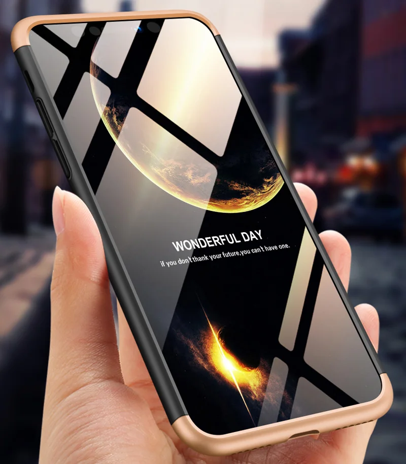 Чехол GKK для iPhone XS Max XR 360 с полной защитой кольцевой держатель ручка|Бамперы| |