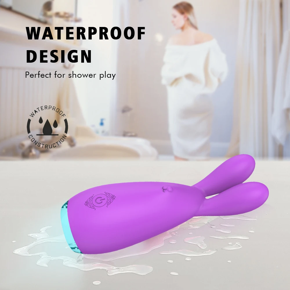 APHRODISIA LED заряжаемый вибратор &quotКролик&quot G Spot водонепроницаемый двухмоторный 9