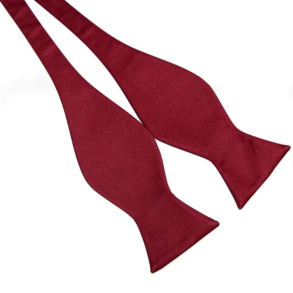 Bow Ties Self Tie Men's Fashion Solid Color Bowtie Adjustable Business Wedding Papillon For Men Accessories | Аксессуары для