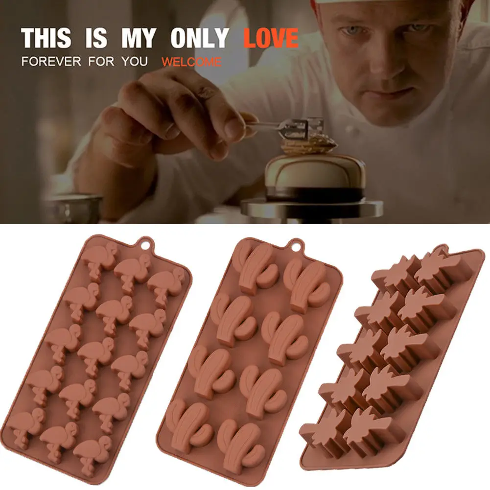 4 стиля инструменты для изготовления шоколада силиконовый кактус клен шоколад