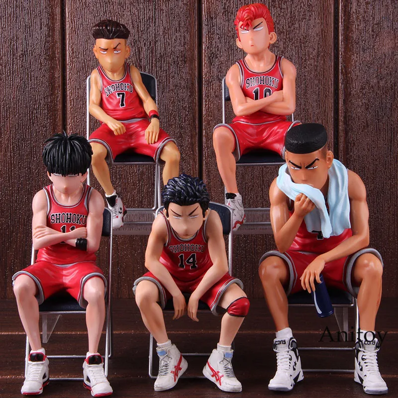 Slam Dunk Hanamichi Sakuragi Rukawa Kaede Mitsui Hisashi Акаги Такенори Miyagi Ryota фигурка Коллекционная модель игрушки
