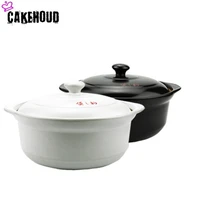cakehoud household multi function soup pot high temperature with lid binacle casserole large capacity ceramic porridge soup pot