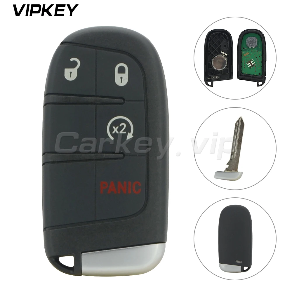 Кнопка Remotekey4 434 МГц с 46 чипом 68143500AA 68143500AB 68143500AC для Jeep Grand Cherokee 2014 2017 Smart key M3N