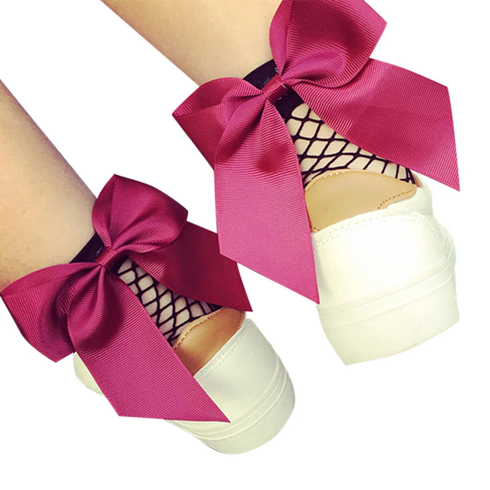 2019 Hot Sale Women Girls Mesh Bow Socks Fishnet Ankle High Lace Fish Net Short Summer Sexy For | Женская одежда