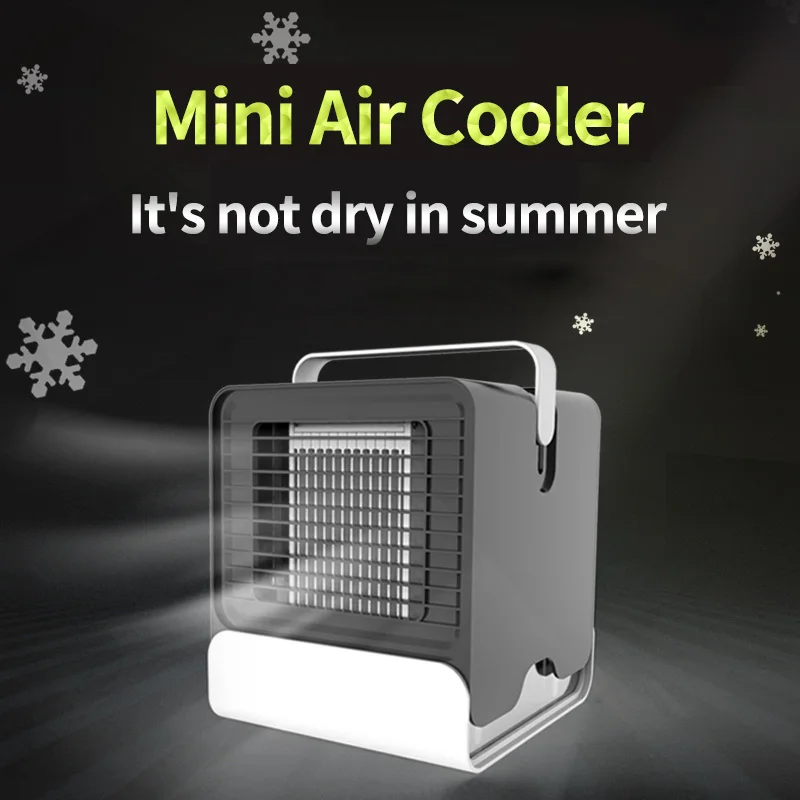 Портативный Кондиционер USB мини вентилятор увлажняюший очиститель Красочный