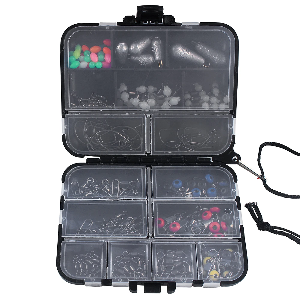 Рыболовные принадлежности 177 шт./лот инструменты включая кренки грузила вертлюги