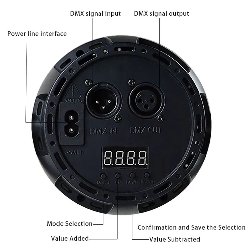 LED диско свет Par 18LED УФ фиолетовый светодиодный сценический с 54 Вт DMX512 для DJ