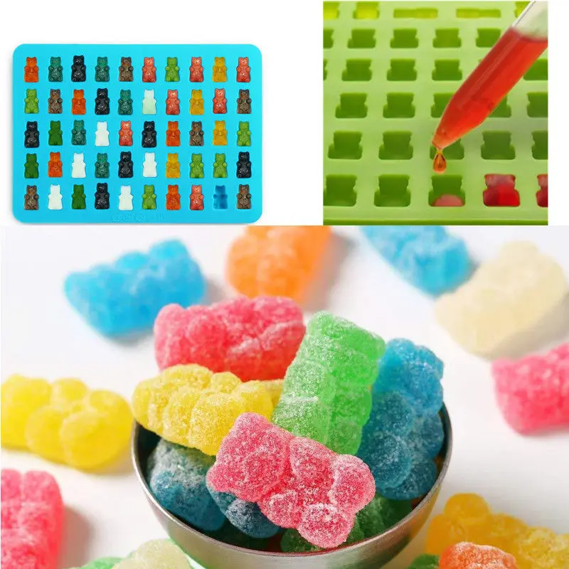 50 полости жевательные мишки силиконовые формы для приготовления конфет