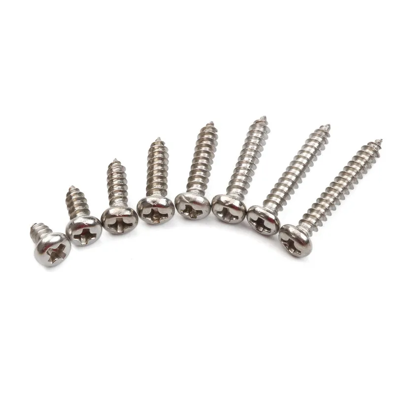 200 шт. M3 * 6/8/10/12/14/16/18/20 саморез с цилиндрической головкой Круглые головки Phillips