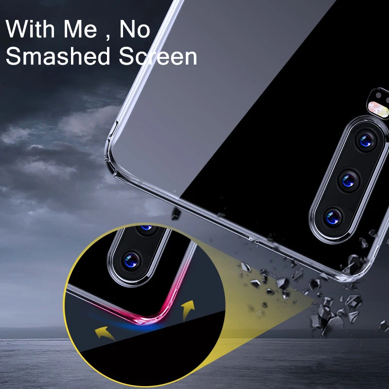 Прозрачный ТПУ чехол для телефона huawei P30 Pro Ультра тонкий мягкий силиконовый Lite