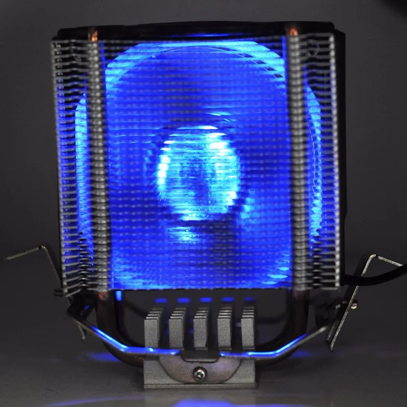 Кулер ЦП PCCOOLER 2 тепловые трубы 80 мм светодиодный Blu Ray вентилятор для intel LGA775 1150 1151
