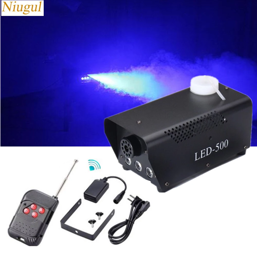 Синий цвет 500 Вт LED Fogger/DJ диско-бар сценическая светодиодная дымовая