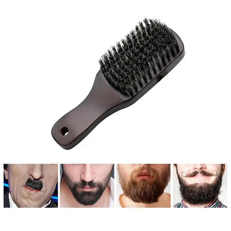 Щетка для бороды с мягкой шерстью мужчин полностью натуральная щетина усов и