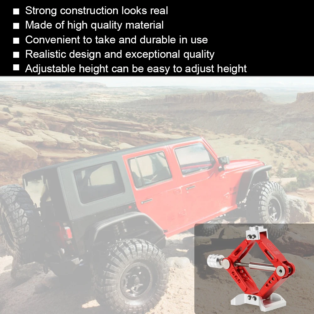 6 дневная Регулируемая подставка для домкрата из сплава 1/10 RC4WD D90 SCX10 Rock Crawler toys