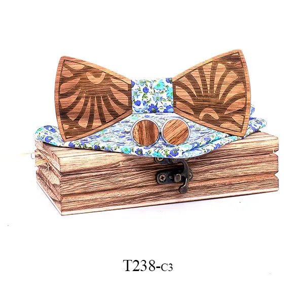 Для мужчин и женщин Одуванчик резной твердый деревянный галстук-бабочка взрывы