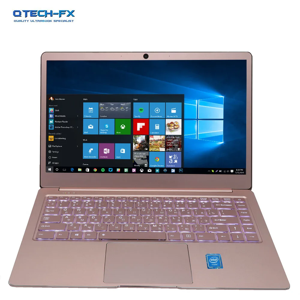 Металлический ультрабук 512 ГБ SSD или 64 Гб + 8 ОЗУ процессор Intel 4 ядра Windows 10 1080P