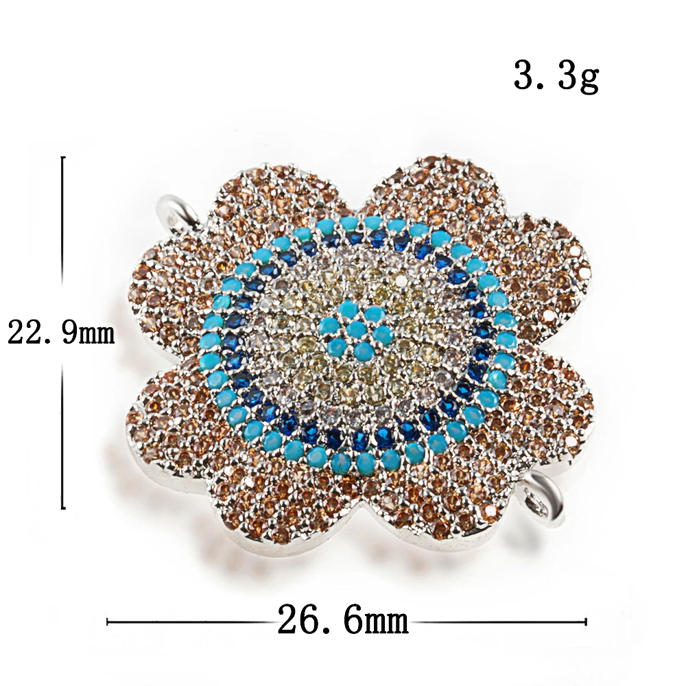 Круглый соединитель из меди и циркония для изготовления ювелирных изделий