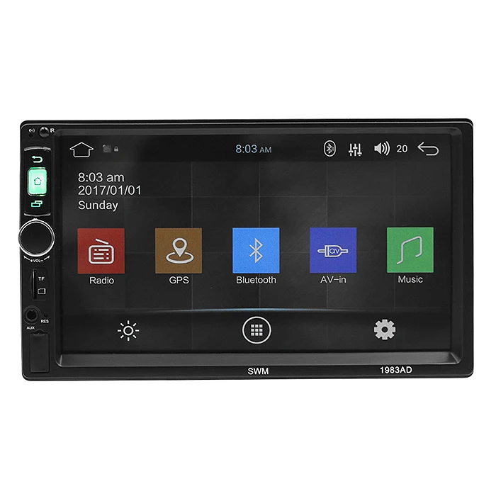 2-DIN 7 дюймов HD автомобильный стерео Android зеркальная Ссылка Bluetooth радио MP5 плеер