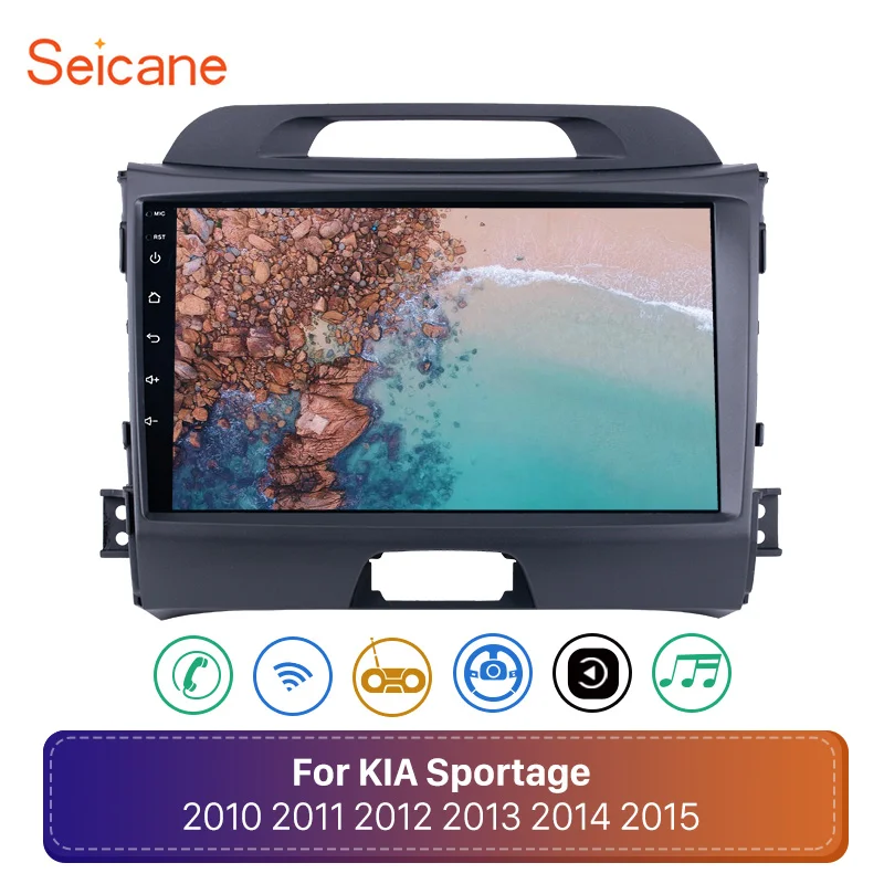 Seicane 9 дюймов Android 8,1 головное устройство для KIA Sportage 2010 2011 2012 2013 Радио Аудио Автомобильный gps мультимедийный плеер 2DIN