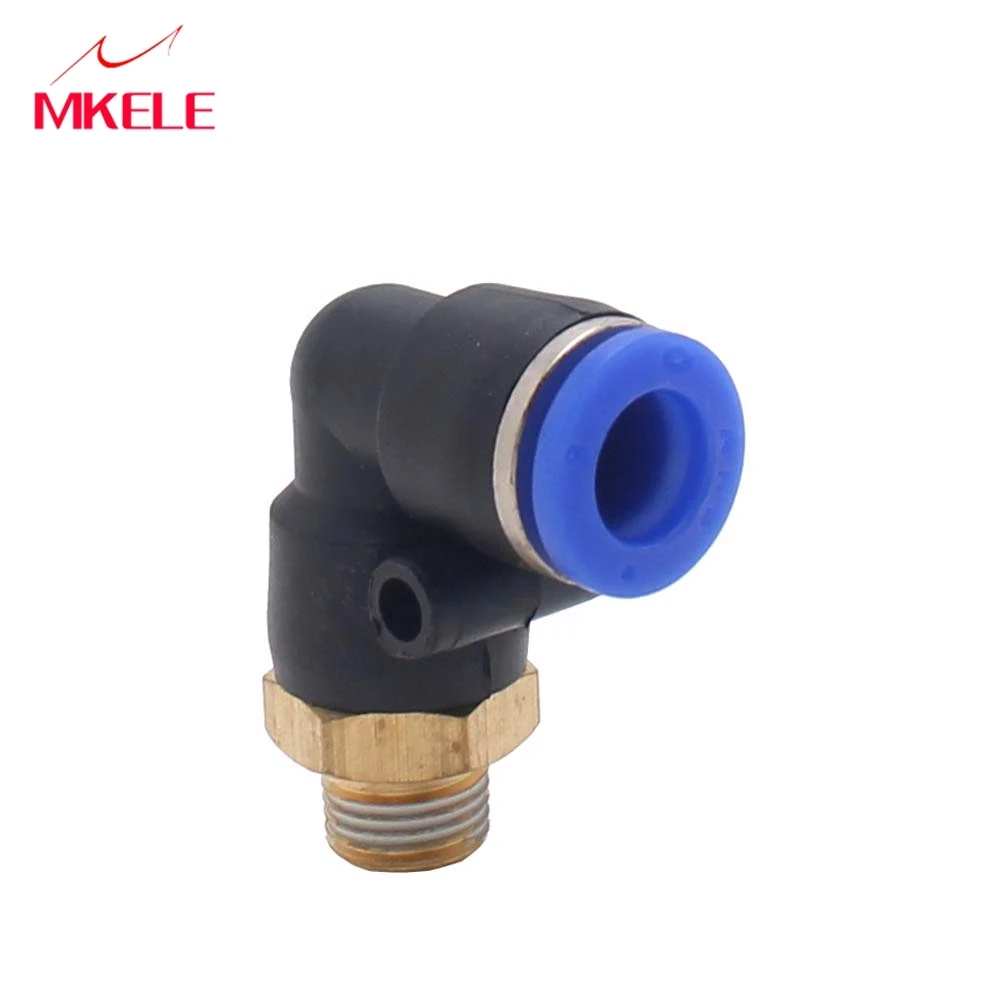 Fittings Connector Hose 8mm Push In Quick Connect Pipe PL8-01/03/04 Blue L Shape Gas Joint | Обустройство дома