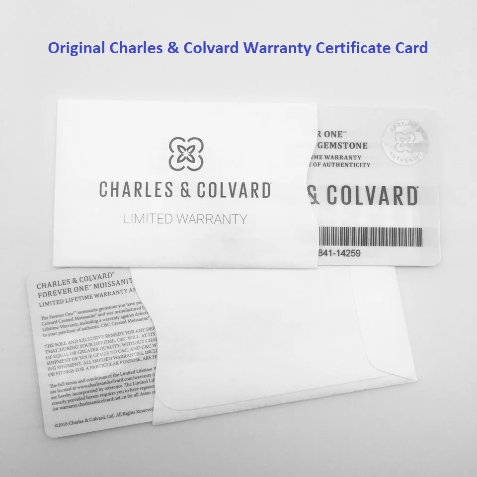 1CT Чарльз и Colvard Муассанит Цепочки ожерелья из 18 каратного розового золота DEF ВВС