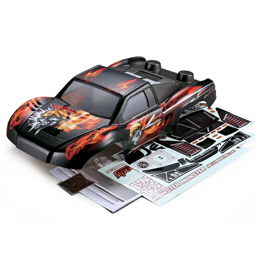 KillerBody 48166 327 мм короткий курс Грузовик Корпус Рама для 1/10 Traxxas HPI AE RC дрейф гоночный