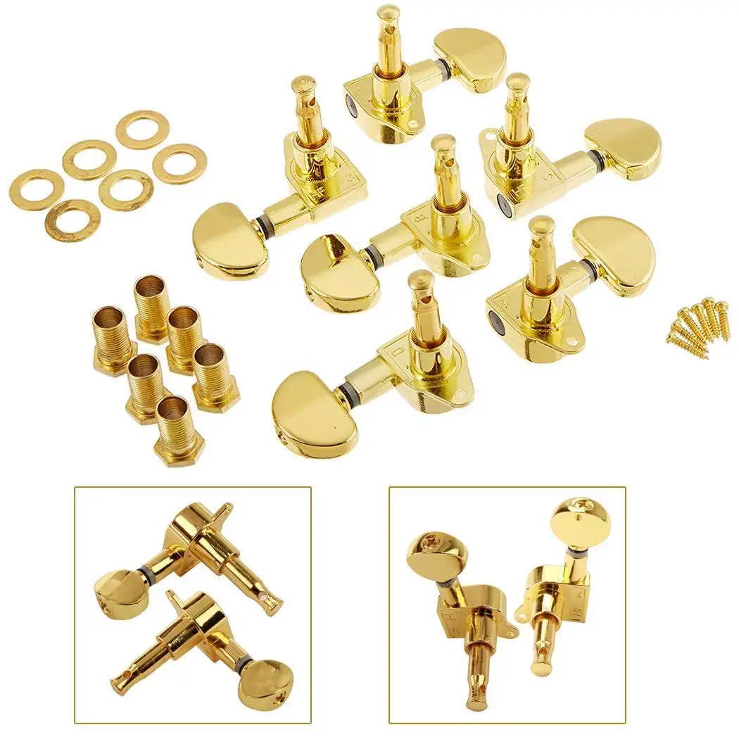 Metal Locking Machine Heads Knobs Peg Guitar Durable for long-term application String Tuning Keys Pitch Casual | Спорт и развлечения