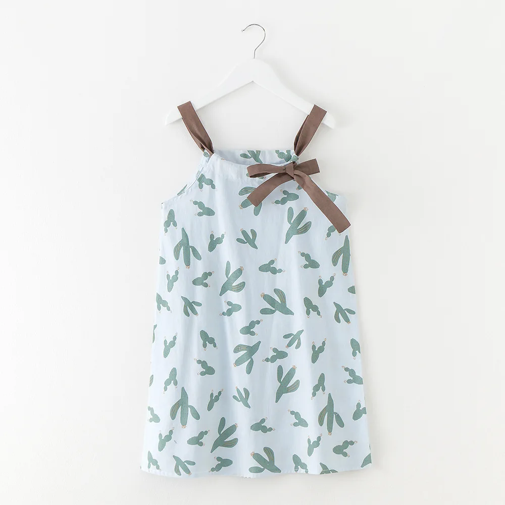 sleeveless chiffon beach dress age for 4 -14 yrs teenage girls vest 2019 new spring summer big clothes print frocks | Детская одежда и