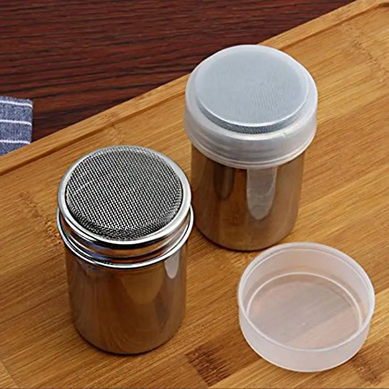 Функциональные Нержавеющая сталь шейкер для кофе и шоколада сахарную пудру соль