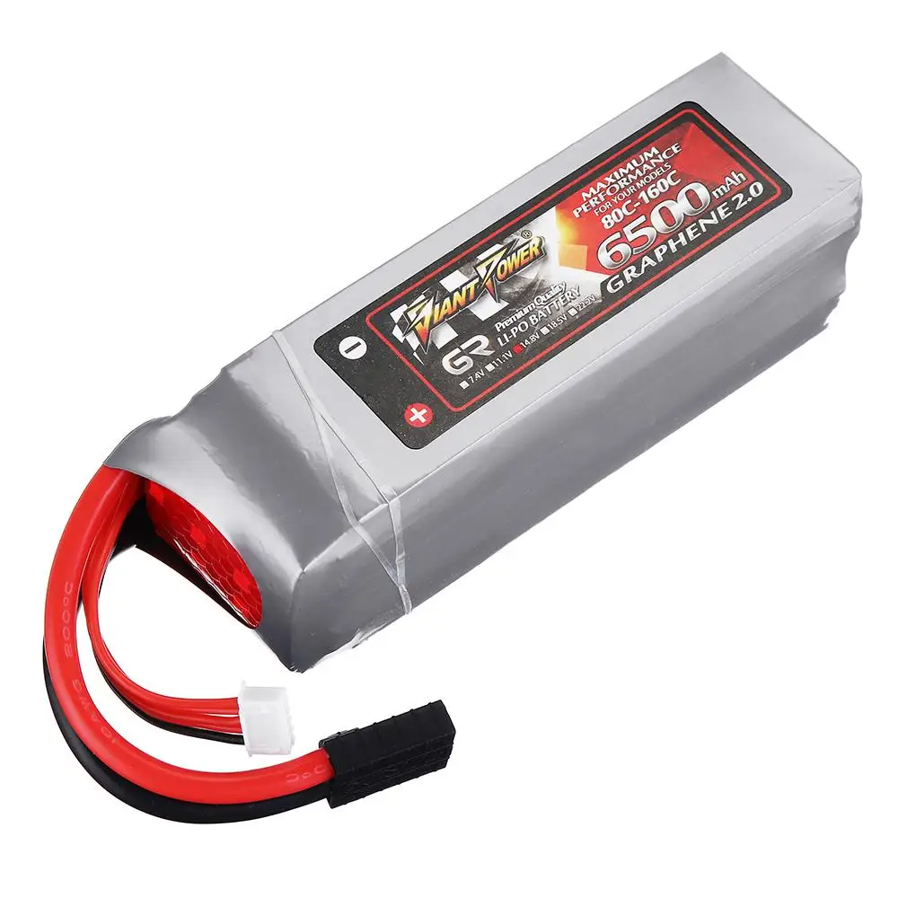Аккумуляторная батарея POWER graphen 2 0 14 8 V 6500mah 80C 4S для Traxxas 1:5 X Maxx RC|Детали и