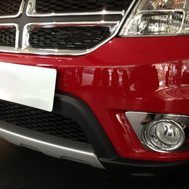 2x для Dodge Journey 2011-2018 Хром передний бампер противотуманных фар Крышка отделка литья