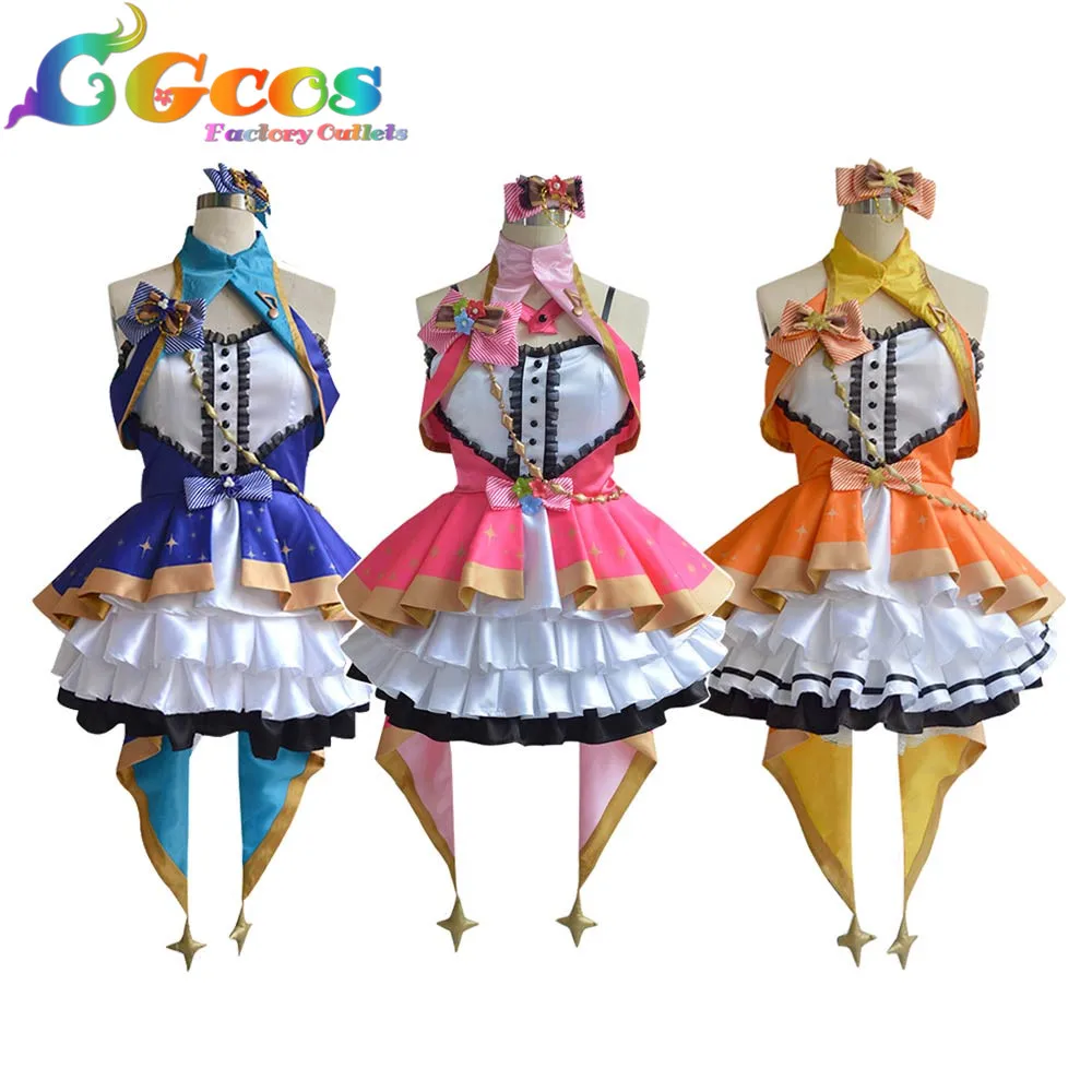 CGCOS Бесплатная доставка Косплэй костюм The idolmaster Золушка для девочек Узуки