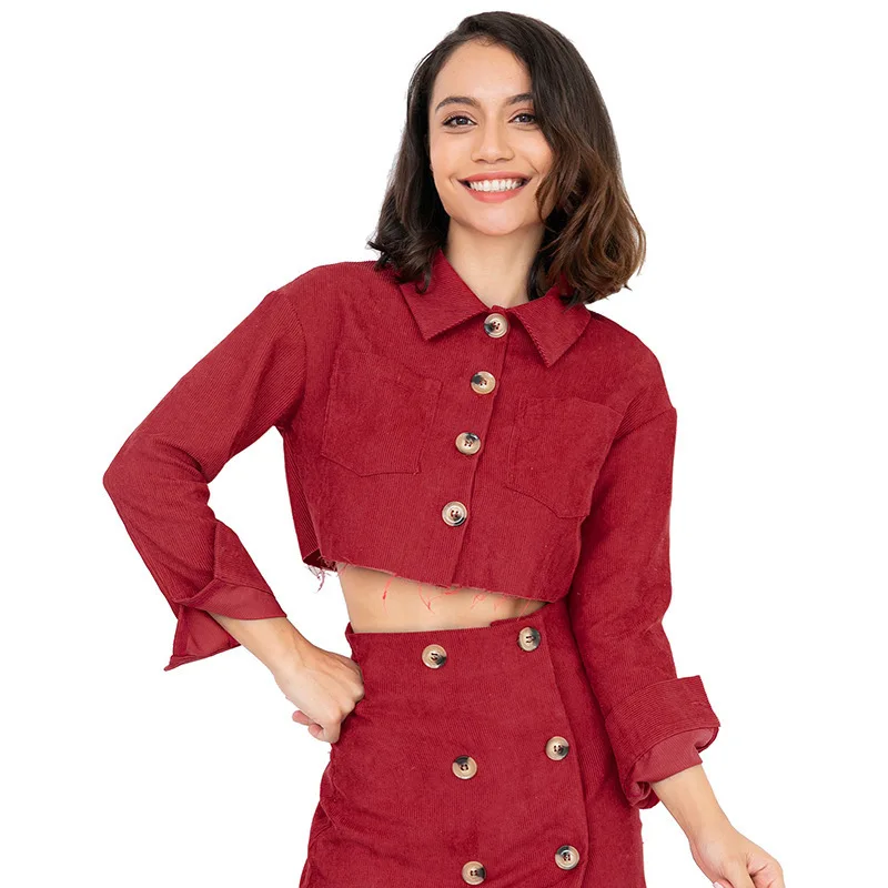 MUXU yellow Jacket Short Long Sleeve jaqueta feminina Autumn And Winter clothes chaqueta mujer streetwear coat women casual red | Женская