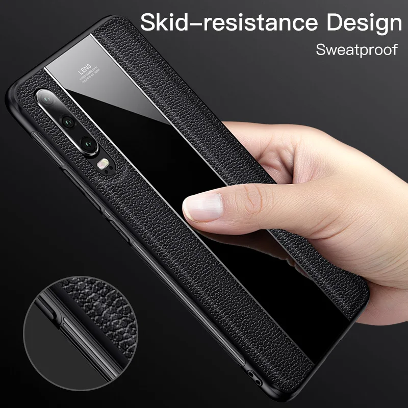 Msvii Подлинная Кожаный чехол для huawei P30 случае Slicone P20 Pro Чехол Капа Бизнес Стиль Coque P