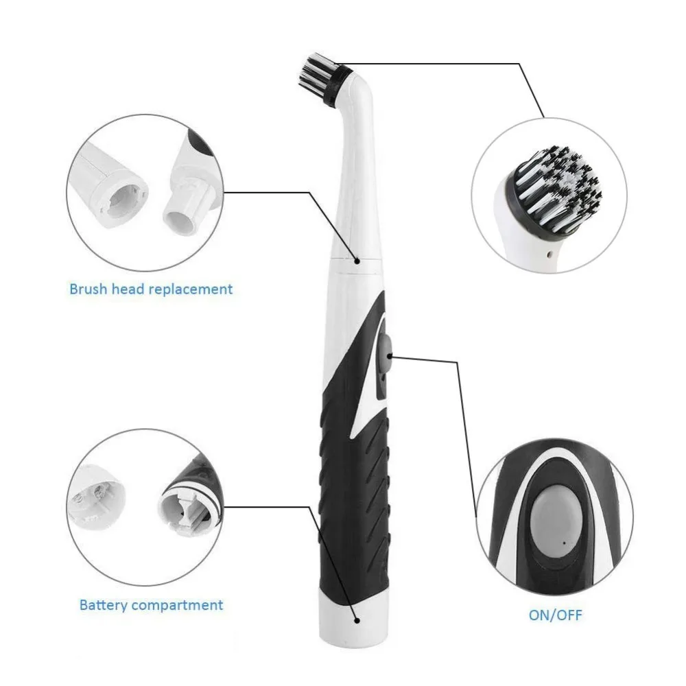 4 в 1 электрическая щетка для чистки звукового скруббера скрубберная Бытовая