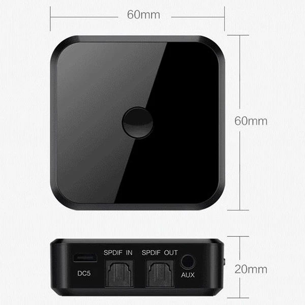 HIFI беспроводной адаптер Bluetooth приемник передатчик аудио 3 5 мм SPDIF оптическое