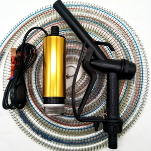 Бесплатная доставка, масляный насос для дизельного топлива 12 В, масляный пистолет и стальная труба 5 м, электрический маленький самовсасывающий насос, масляный насос для насоса