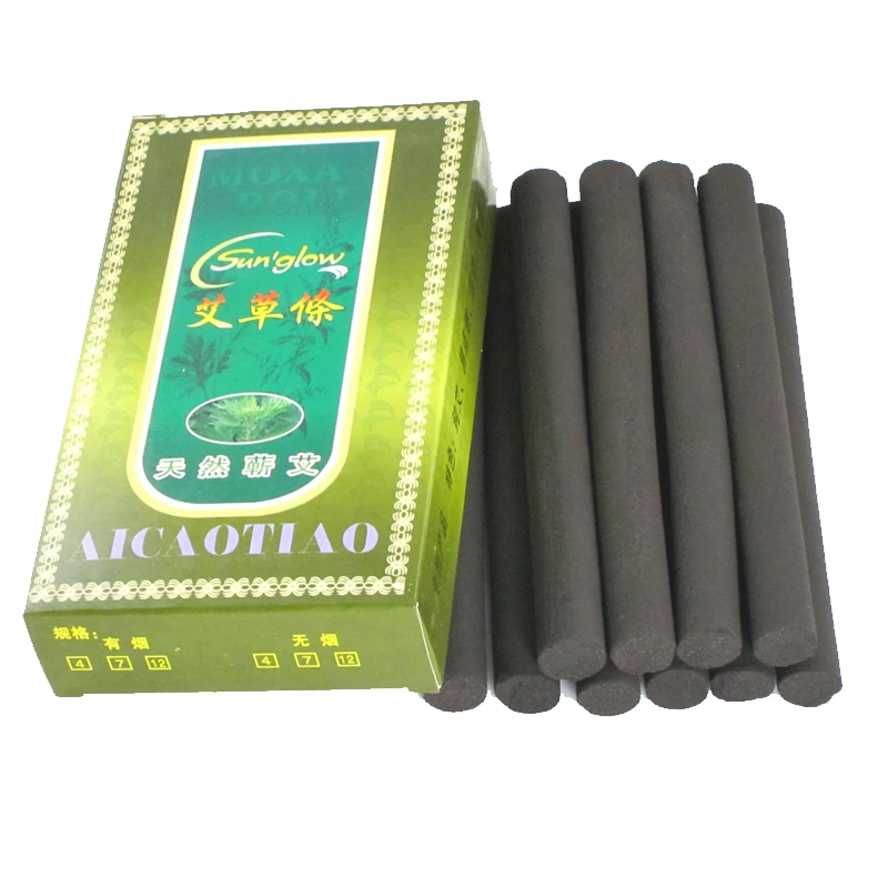 10Pcs/Box Moxa Stick Roll Burner Smokeless Moxibustion Rolls Body Healing Therapy Pain Relief Treatment Wool Health Care|Прижигание| |