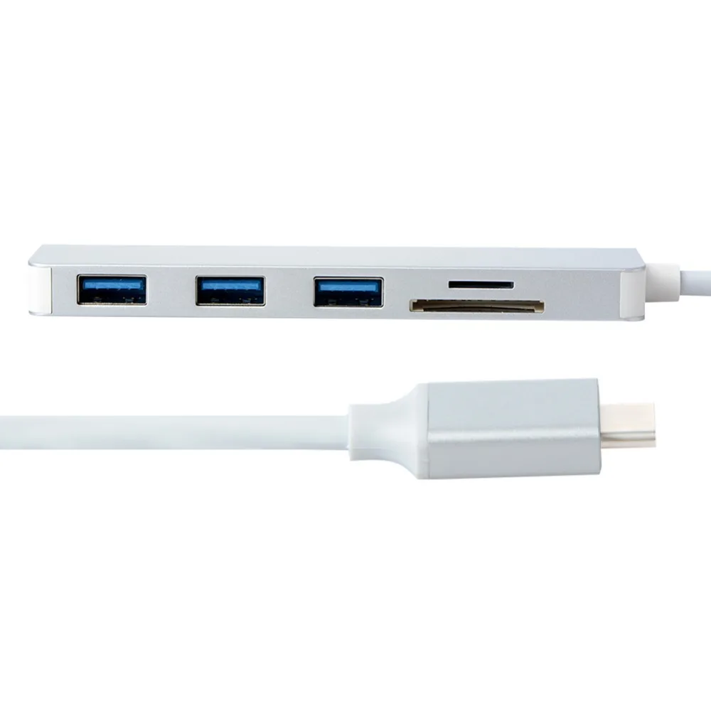 HFES 5 в 1 тип-c к usb-хаб USB алюминиевый сплав C Высокоскоростной 3 0 адаптер SD/TF