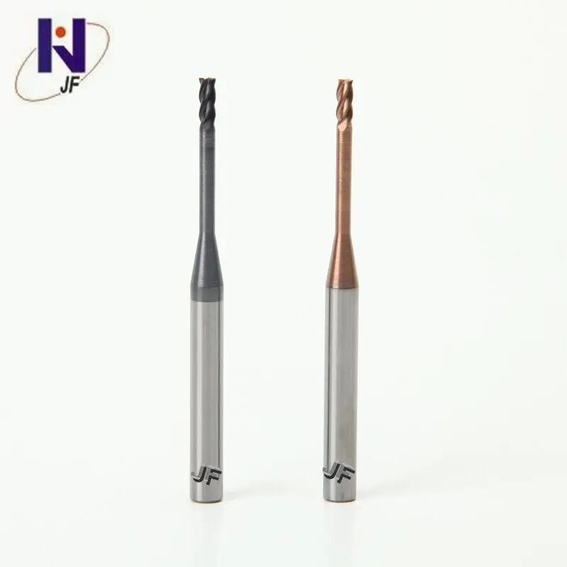 

JF 40 шт./лот HRC 55 твердосплавные длинные концевые фрезы