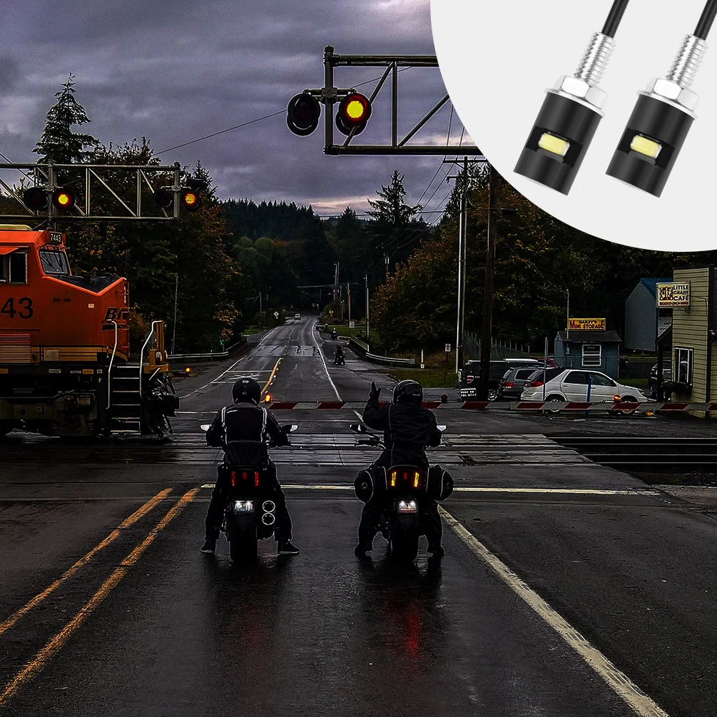 

2pcs/set Universal LED Car License Plate Tail Lights Car Motorcycle Bolt Lamps LED Motorbike Tail Lights