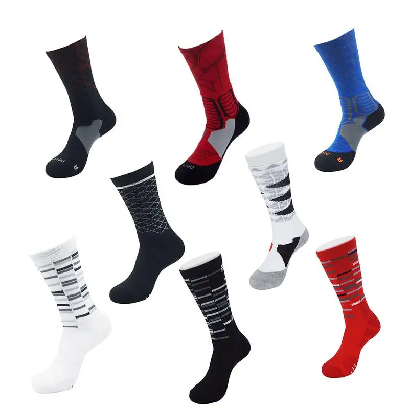 Спортивные модные носки Мужские Элитные Носки впитывающие пот нескользящие для