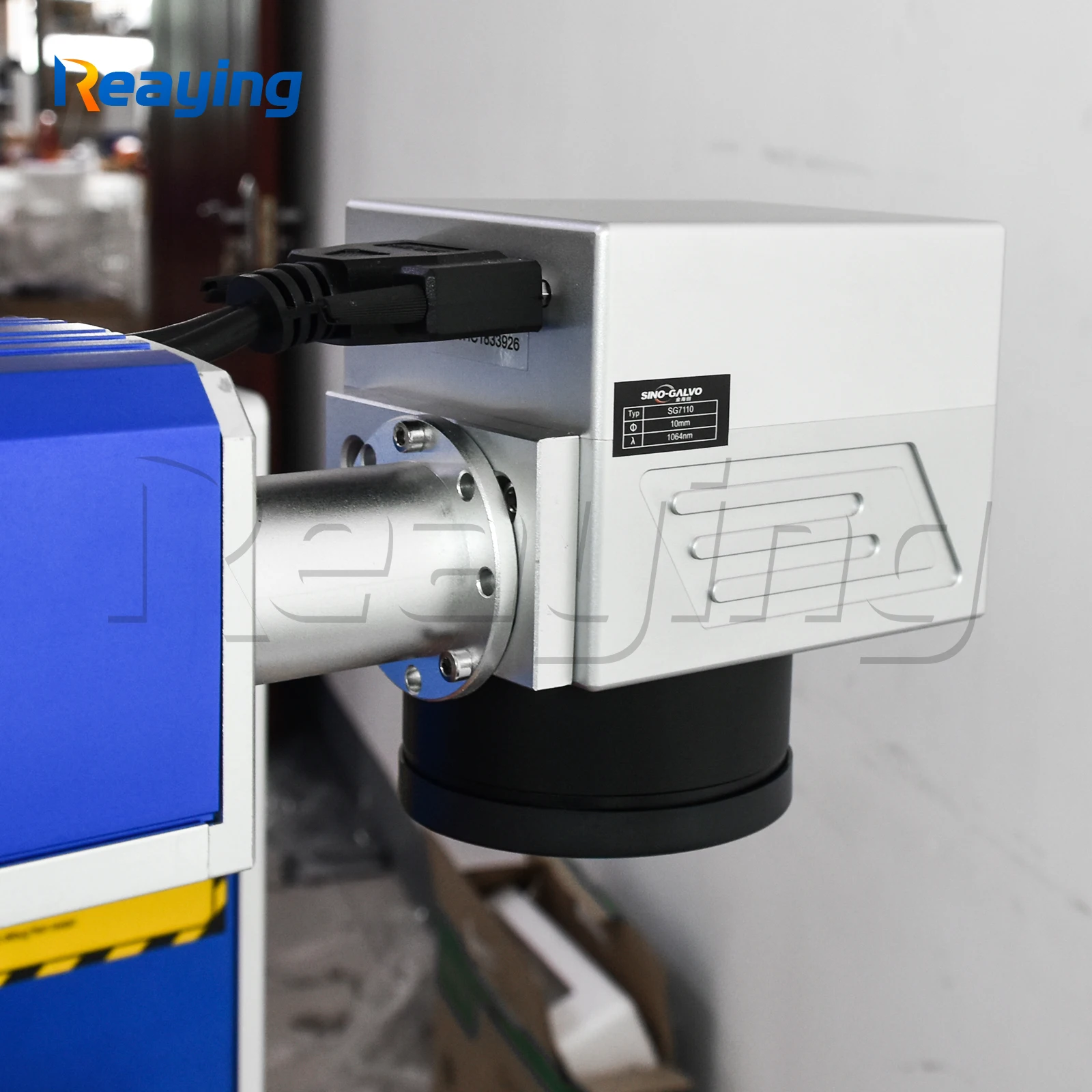 Оптоволоконная лазерная машина для маркировки металла 30 Вт 50 100 зеркальная