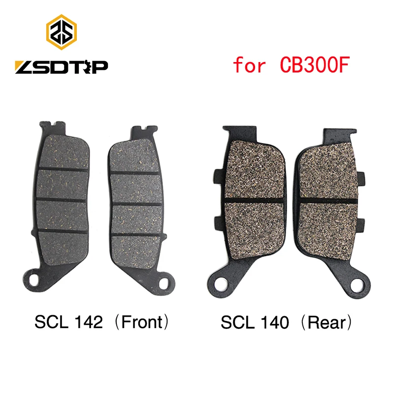

ZSDTRP For Honda CB300F Motorcycle Front & Rear Brake Pads For Honda CB300F 2013 2014 2015 Brake System