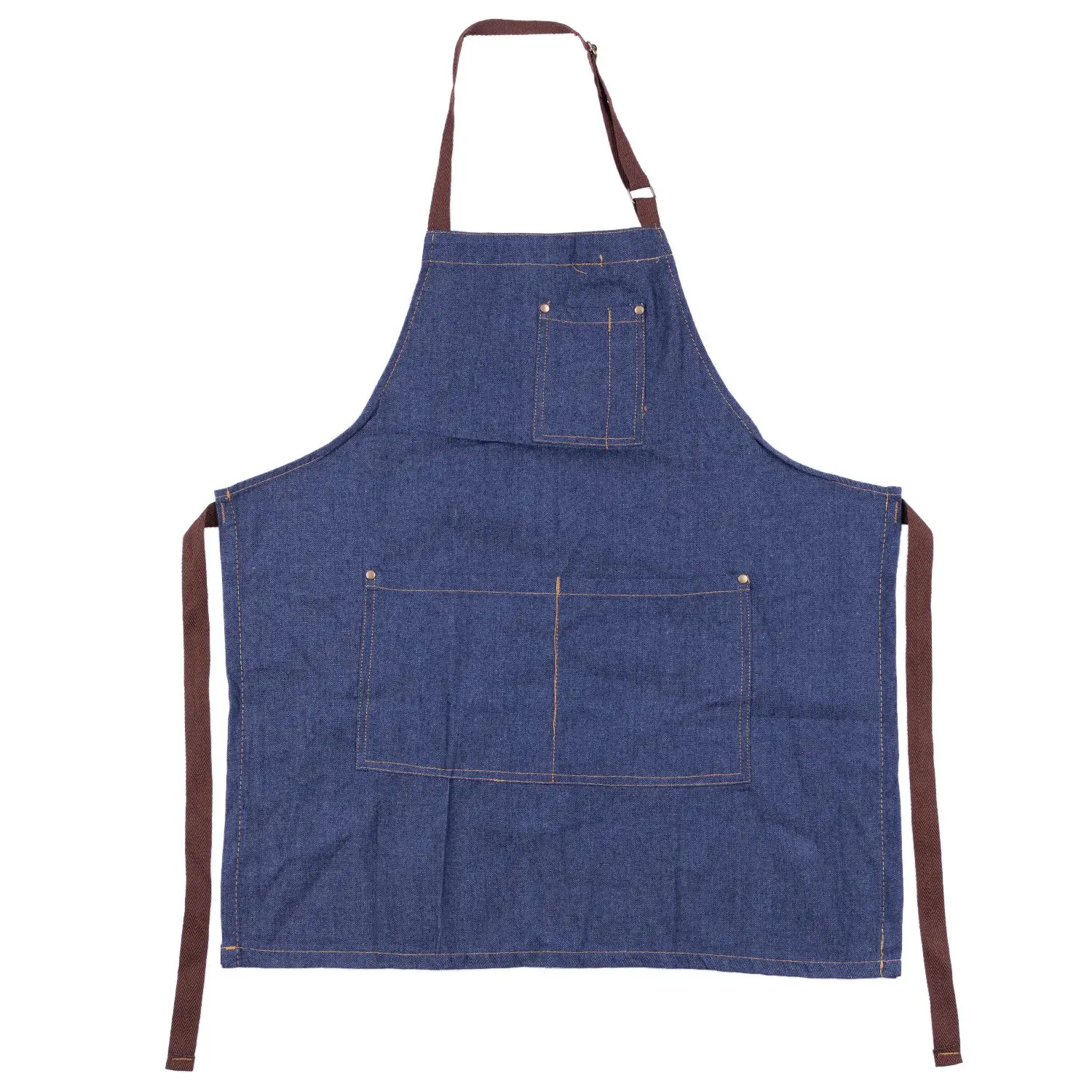 Aprons Cowboy Simple Antifouling Uniform Unisex Denim for Women Men's Kitchen Chef Cooking |