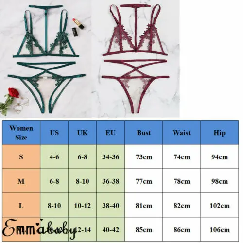 2019 Women Sexy Underwear Flower Lace G-String Babydoll Lingerie Set Ladies Choker Nightwear Sleepwear Nightdress | Тематическая