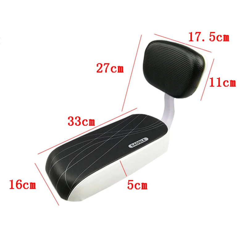 SEWS-Велосипедное заднее сиденье детское безопасное Велосипедное мягкая подушка с