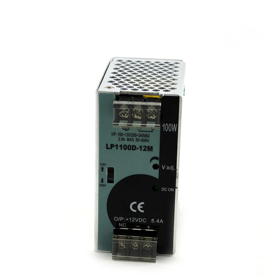 12VDC 8.3A 100W Din рейка импульсный источник питания Ac dc 12 вольт Бесплатная доставка