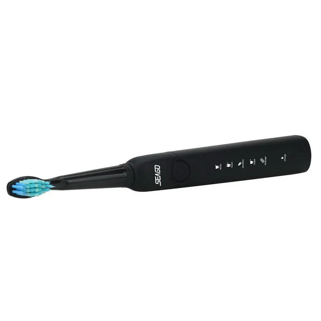 Electric Toothbrush Set USB Charging IPX7 Waterproof Smart Reminder 5 cleaning modes automatic shutdown with 2 Replacement Head | Дом и сад