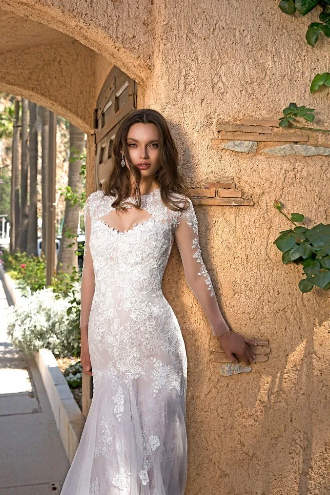 Vivian's Bridal 2018 сексуальное свадебное платье с вырезом спереди и открытой спиной